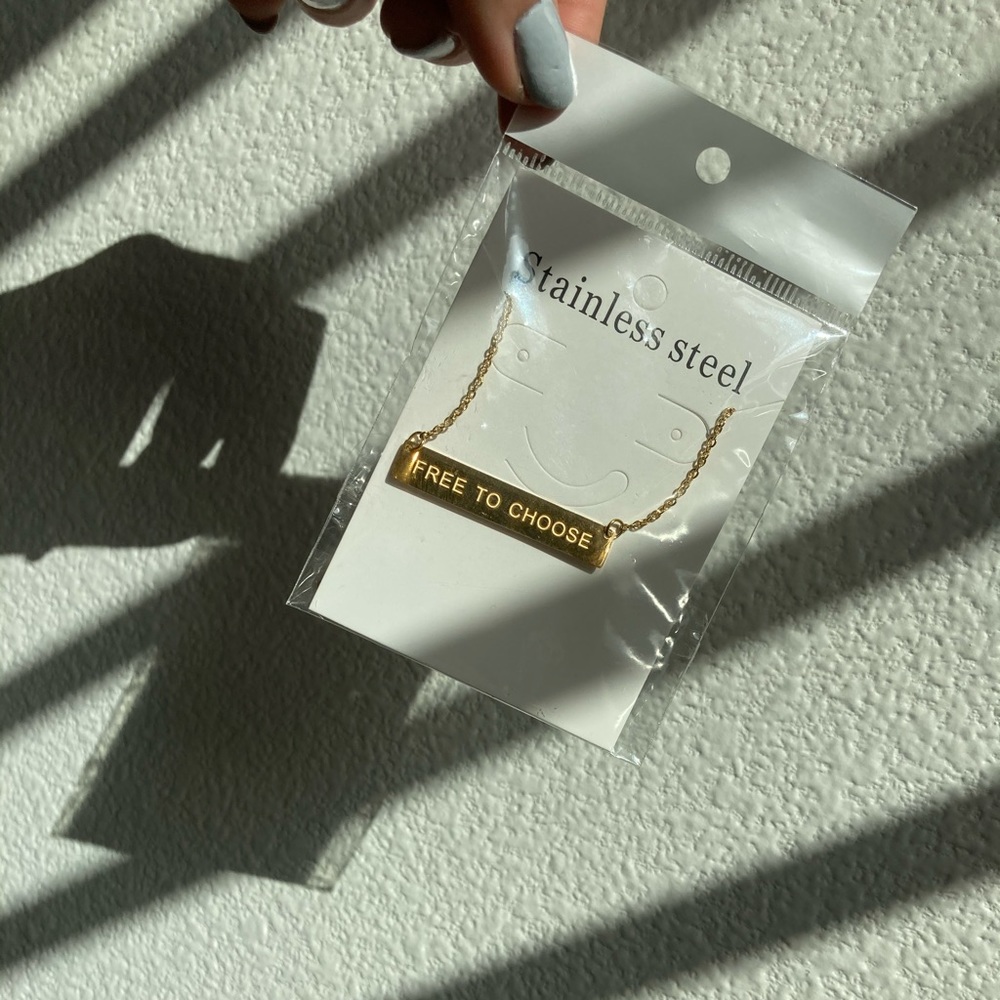 Gold plated necklace